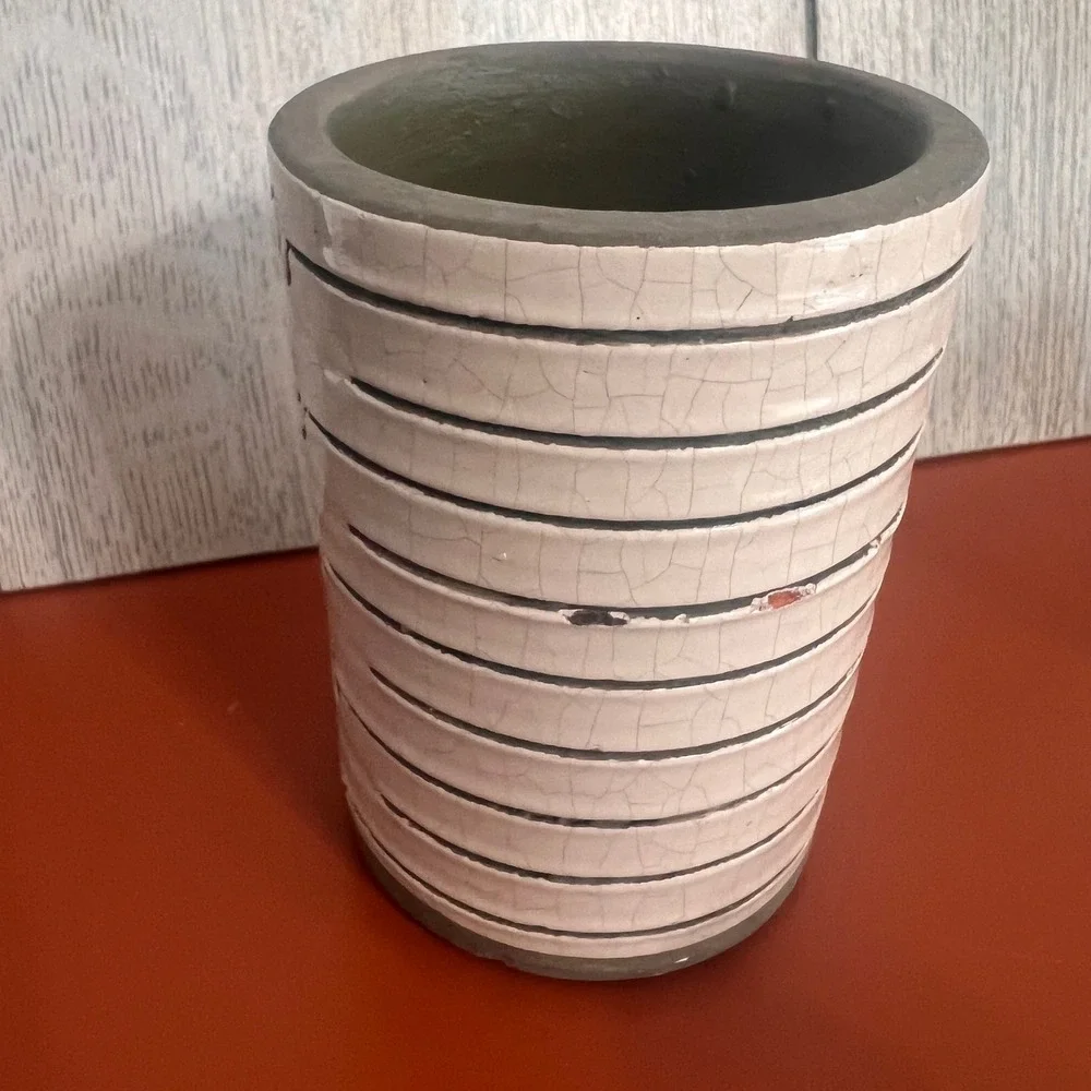 Vtg Studio Pottery‎ Measuring Cup style Vase Utensil cup from Martha Stewart